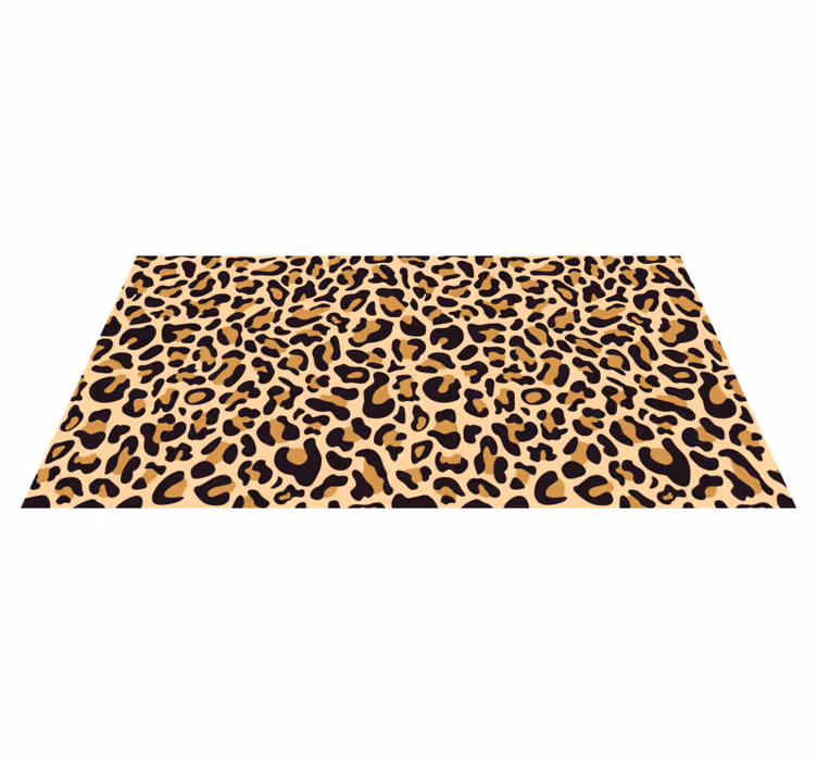 Leopardtryk animalsk vinyltæppe - TenStickers