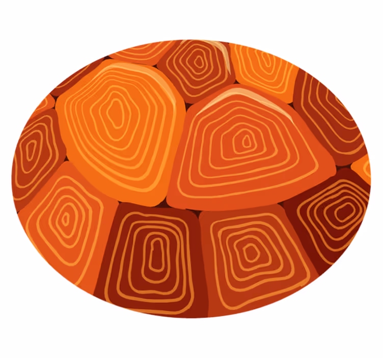 Skildpaddehus print dyretryk vinyl tæppe - TenStickers