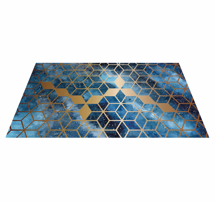 Mosaik gnistre vinyl tæppe med fliseeffekt - TenStickers