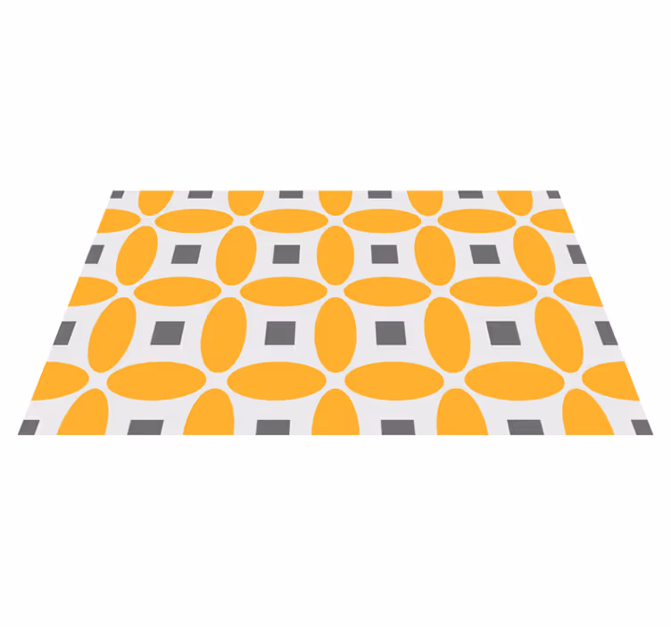 Geometriske cirkler geometriske vinyl tæppe - TenStickers