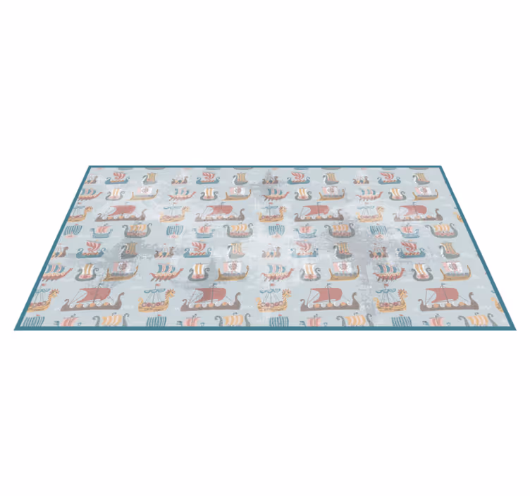 Nautisk børnehave tæppe til børneværelse - TenStickers