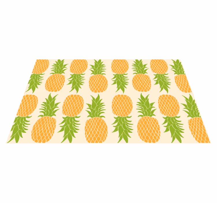 Pinapple mønster køkken gulvfliser - TenStickers