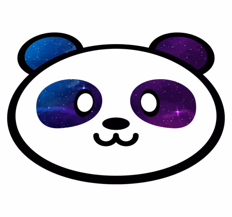 Anime galakse panda dyretæppe - TenStickers