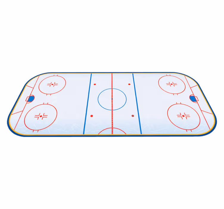 Ishockey banen spilmåtte - TenStickers