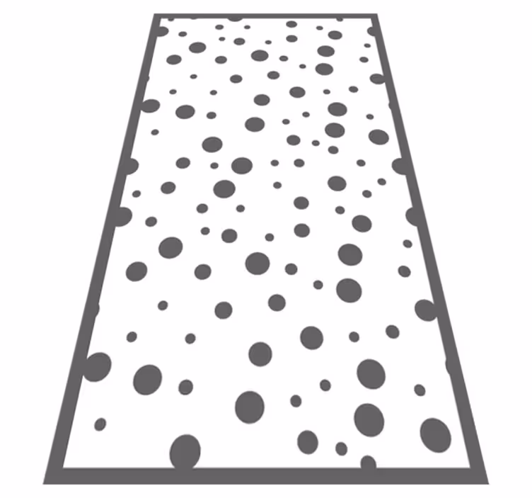 Grå og hvide prikker geometriske tæpper - TenStickers