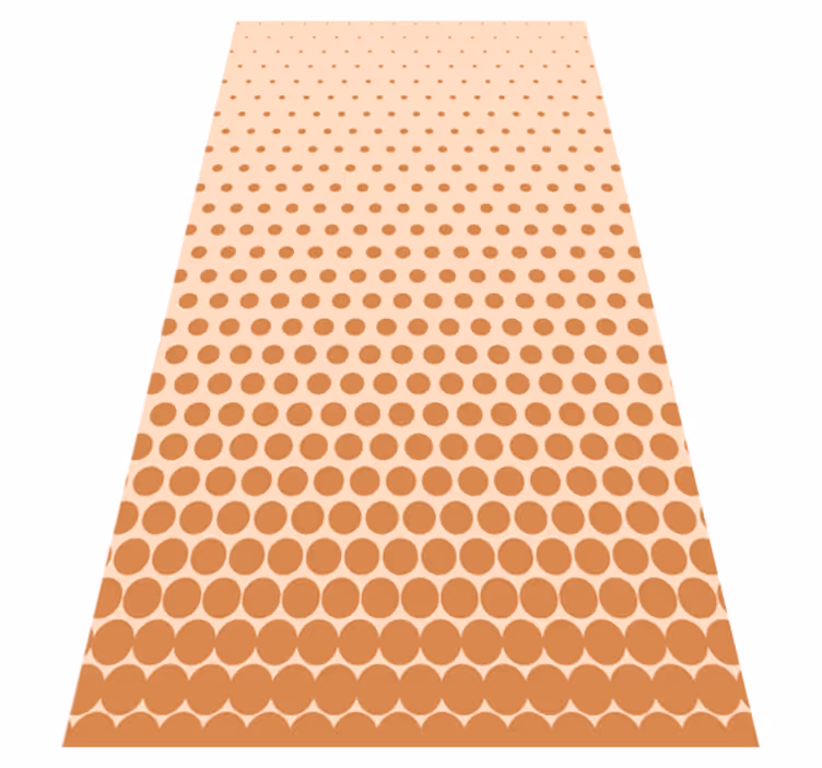 Polkaprikkede gradient stribede vinyl tæppe - TenStickers