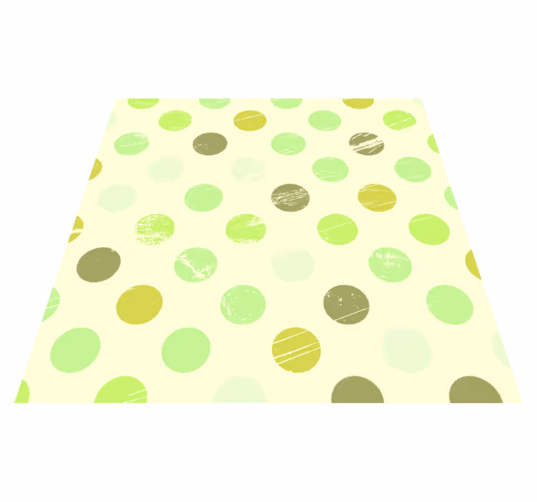 Grøn skygge polka dot geometriske tæpper - TenStickers