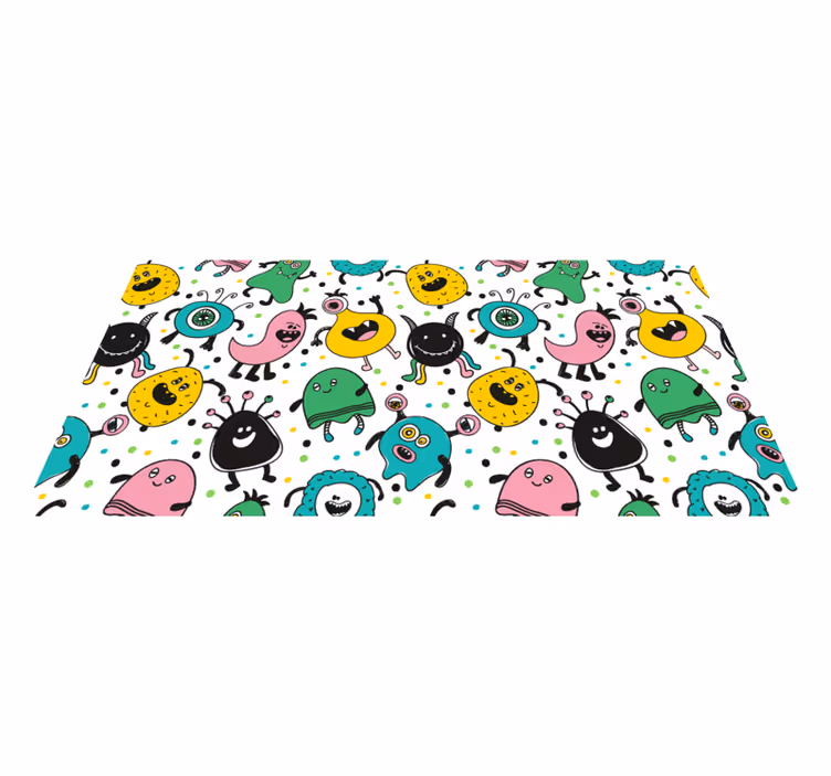 Legende monsterillustration vinyl tæppe - TenStickers