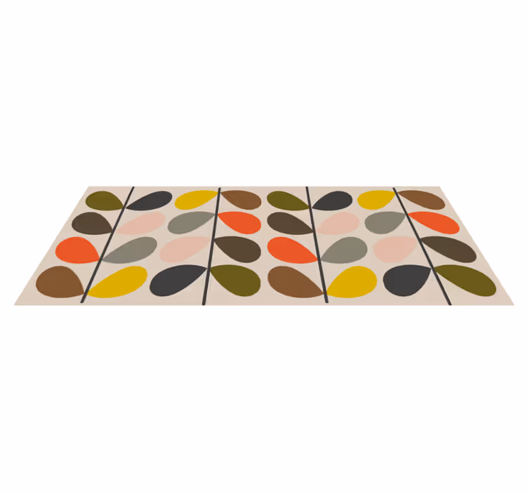 Orla kiely mønster moderne tæppe - TenStickers