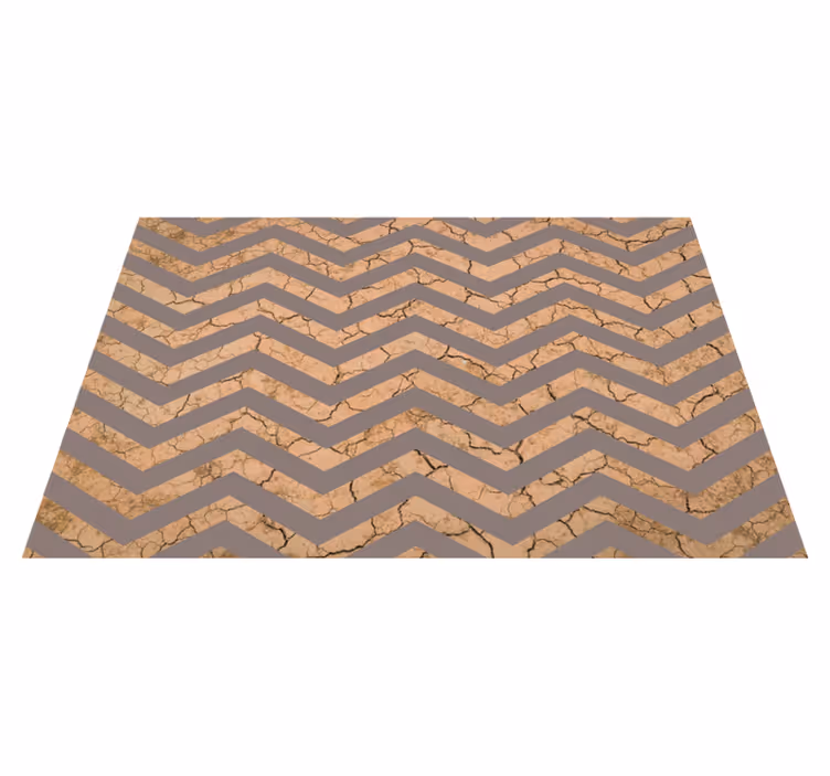 Chevron revnet tekstur tekstur vinyl tæppe - TenStickers