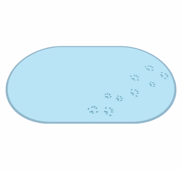 Frossent pawprint vinyl tæppe - TenStickers