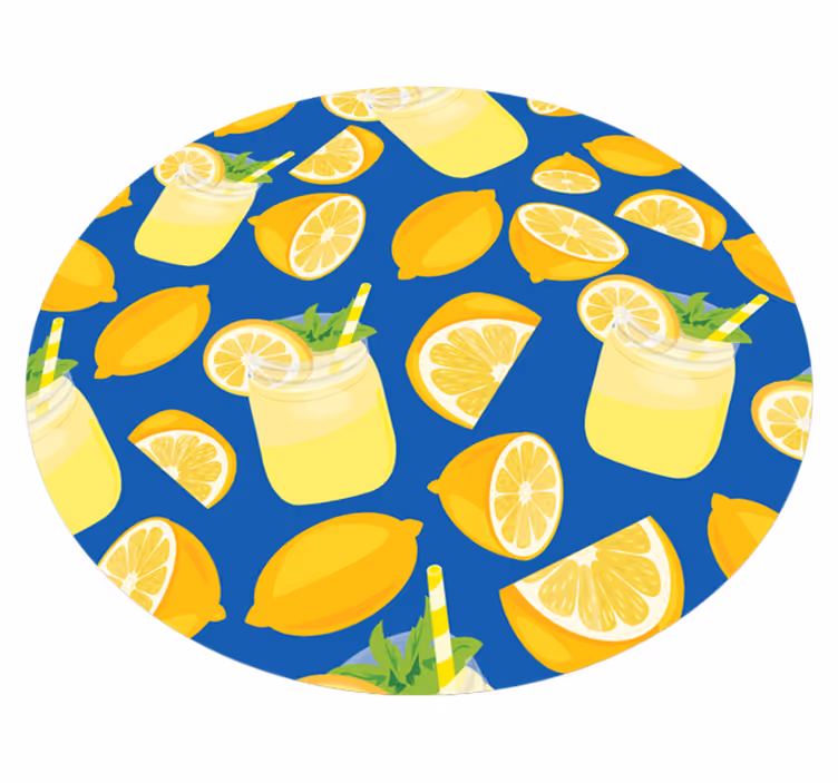 Citronsaft køkkenfliser - TenStickers