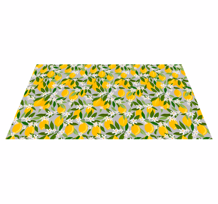 Citrontræ blomster tæppe citrusfrugter - TenStickers