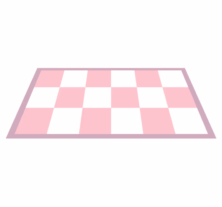 Ternet lyserødt mønster tæppe til børneværelse - TenStickers