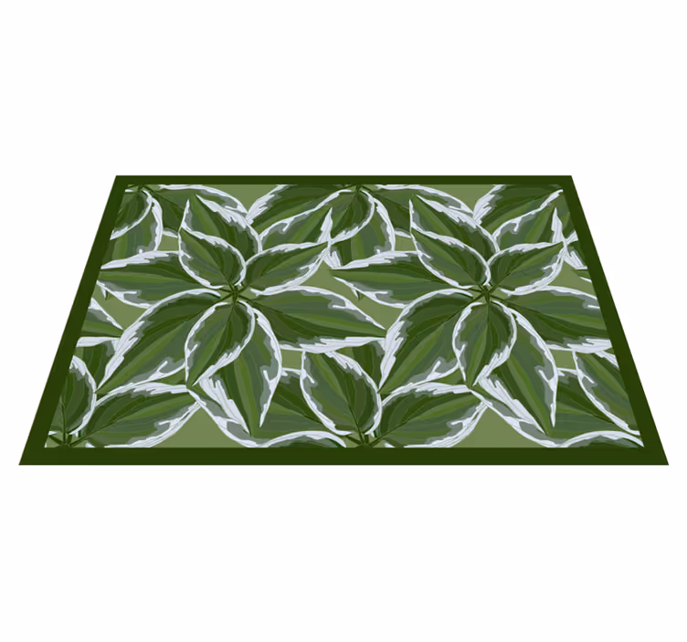 Tropiske nordiske planter vinyl tæppe - TenStickers