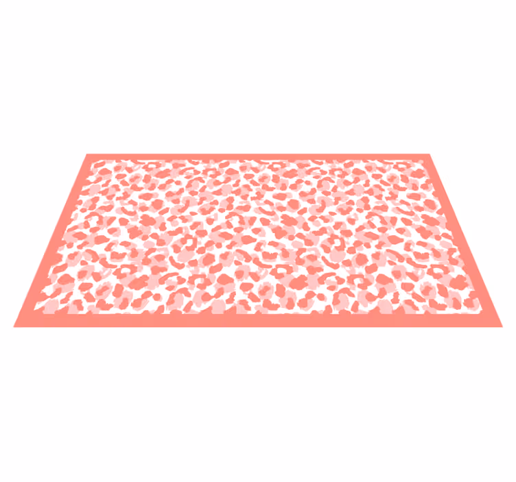 Blødt leopardmønster vinyltæppe med dyreprint - TenStickers