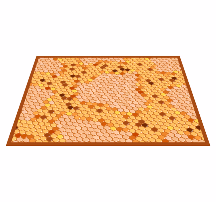Køkken tæpper med honningkage hexagon design - TenStickers