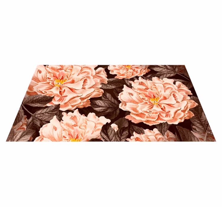 Skønne blomster Blomster og planter vinyltæppe - TenStickers