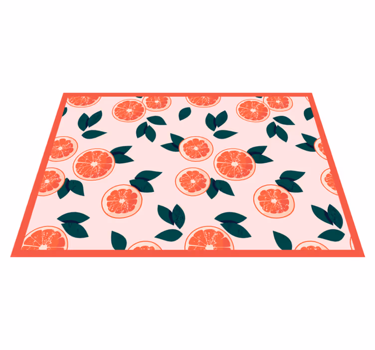 Lyserøde citrusblomster Blomster og planter vinyltæppe - TenStickers