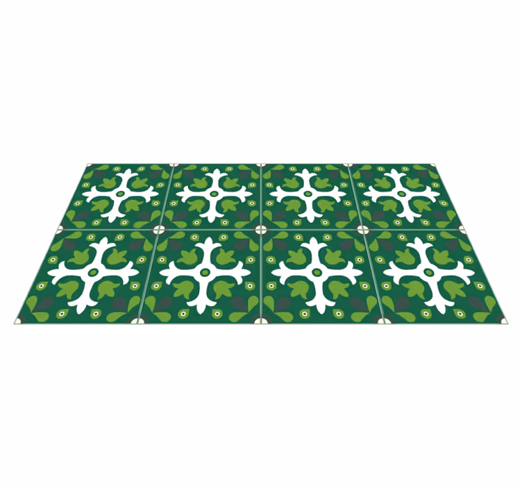 Emerald flise vinyl tæppe - TenStickers