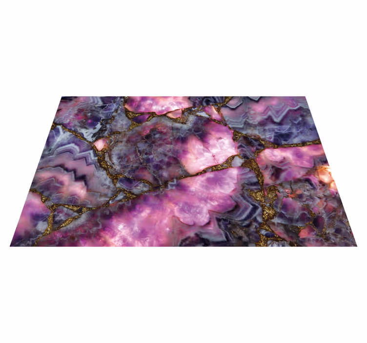 Mineralsk marmor sten gulv vinyl fliser - TenStickers