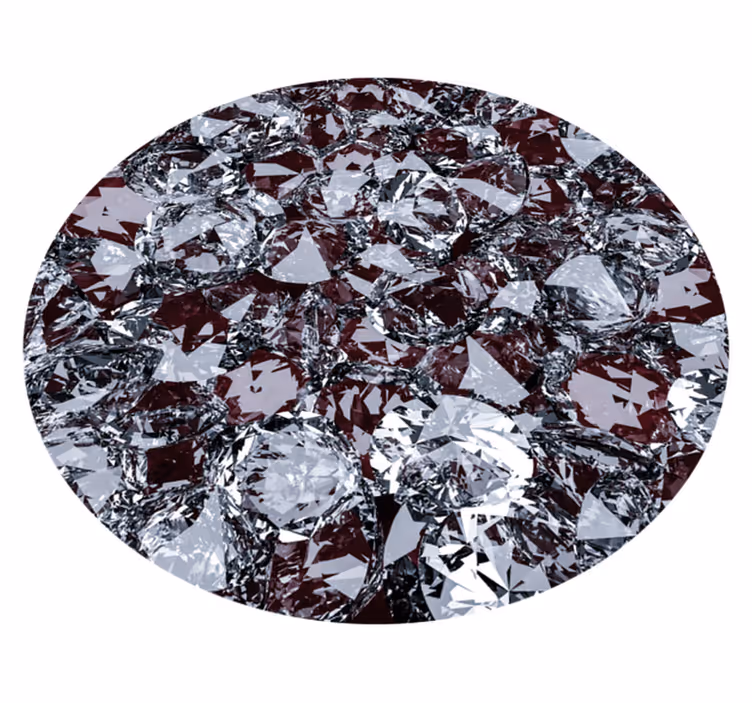Diamant tekstur sten gulvfliser - TenStickers