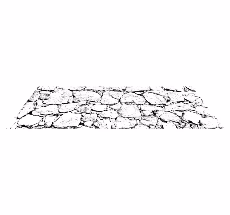 Brudt beton sten vinyl gulvfliser - TenStickers