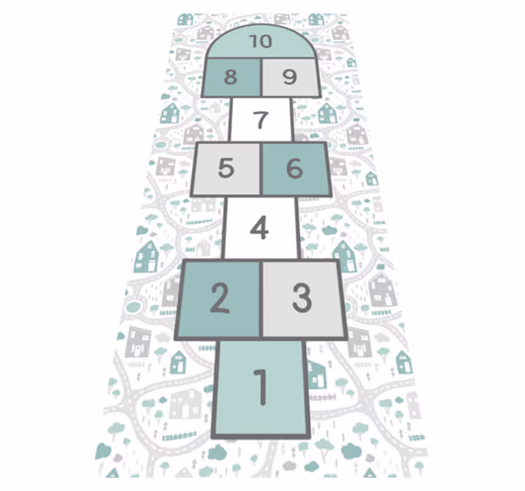 Legepladsdesign til børnemåtte - TenStickers