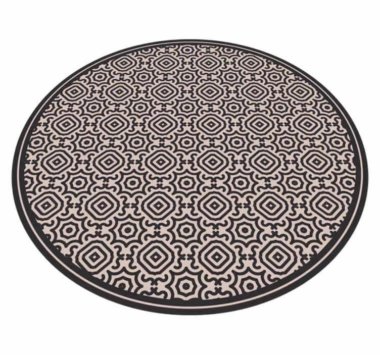 Sofi latte beige og sorte fliser gulvfliser - TenStickers