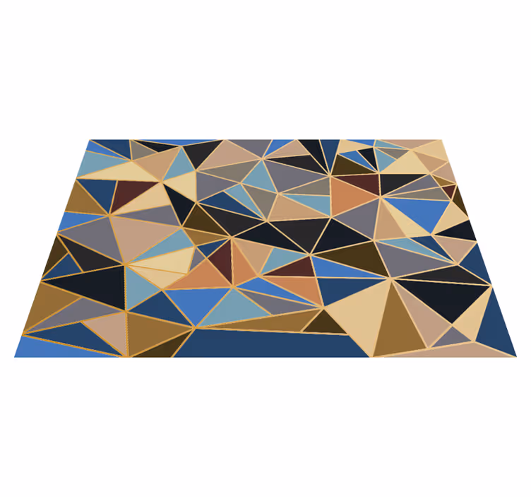 Geometriske flerfarvet mosaik gulvfliser - TenStickers