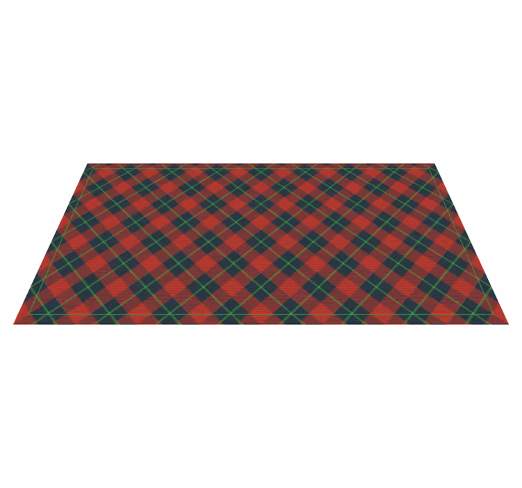 Skotsk tartan vintage tæppe - TenStickers