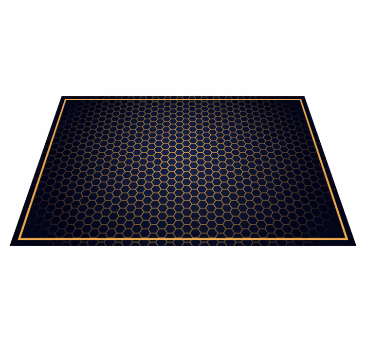 Honeycomb chic geometriske vinyl tæppe - TenStickers