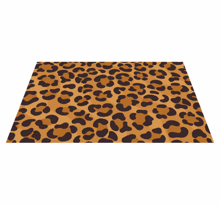 Jaguar skin animal print vinyl tæppe - TenStickers
