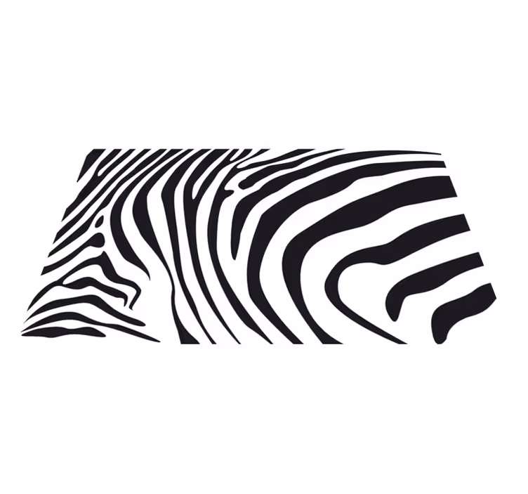 Vinyltæppe med dyreprint zebra linjer - TenStickers