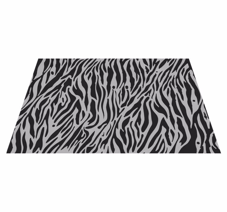 Zebra mønster striber vinyltæppe med dyreprint - TenStickers