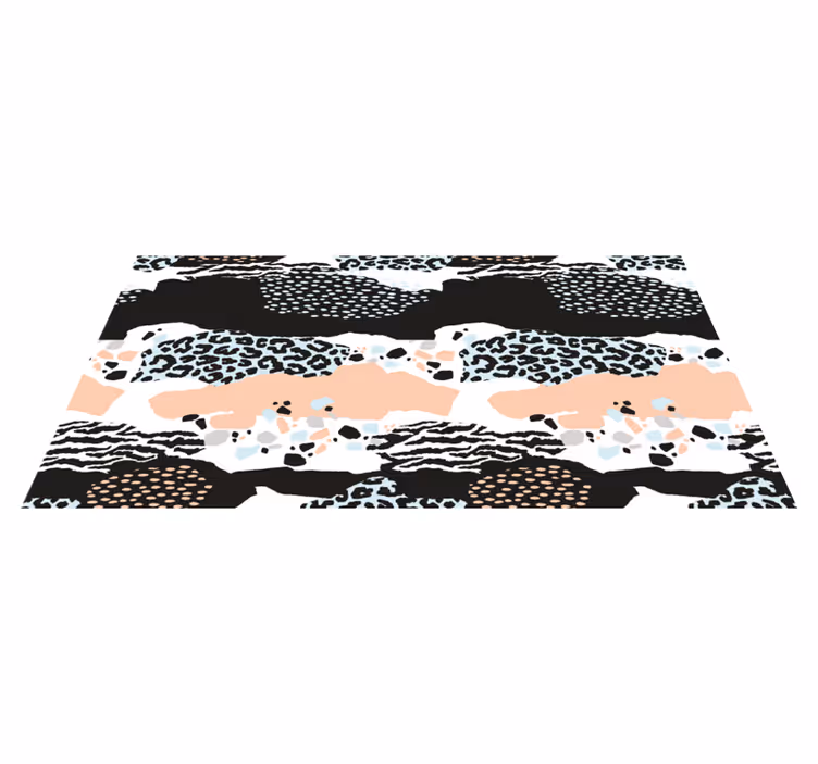Elegant vinyltæppe med leopardskindsdyr - TenStickers