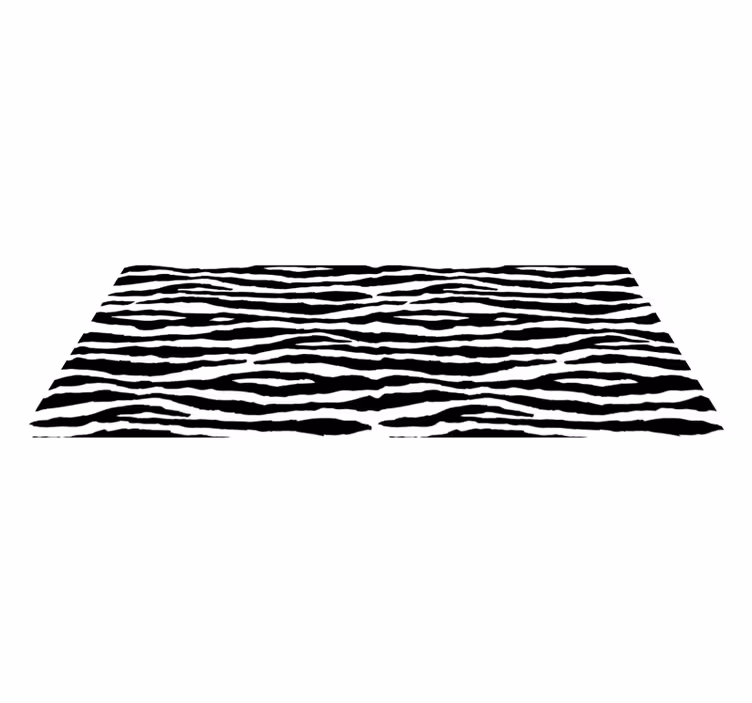Zebra striber dyr print vinyl tæppe - TenStickers