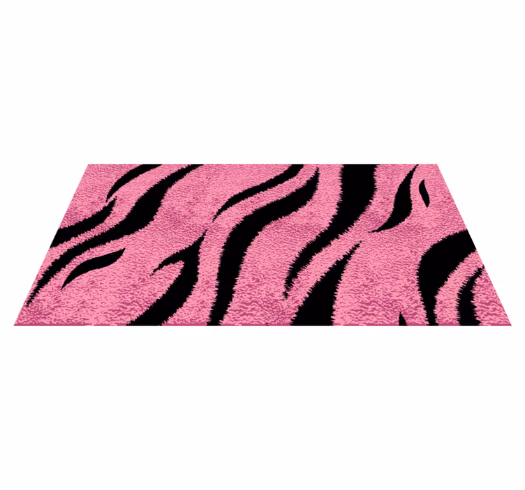 Pink tigerhud animalsk vinyltæppe - TenStickers