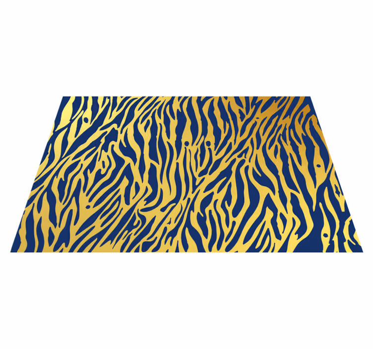 Zebrastribe koncept vinyltæppe med dyreprint - TenStickers