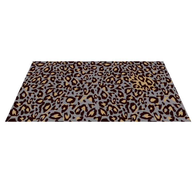 Leopard pletter grå animal vinyl tæppe - TenStickers