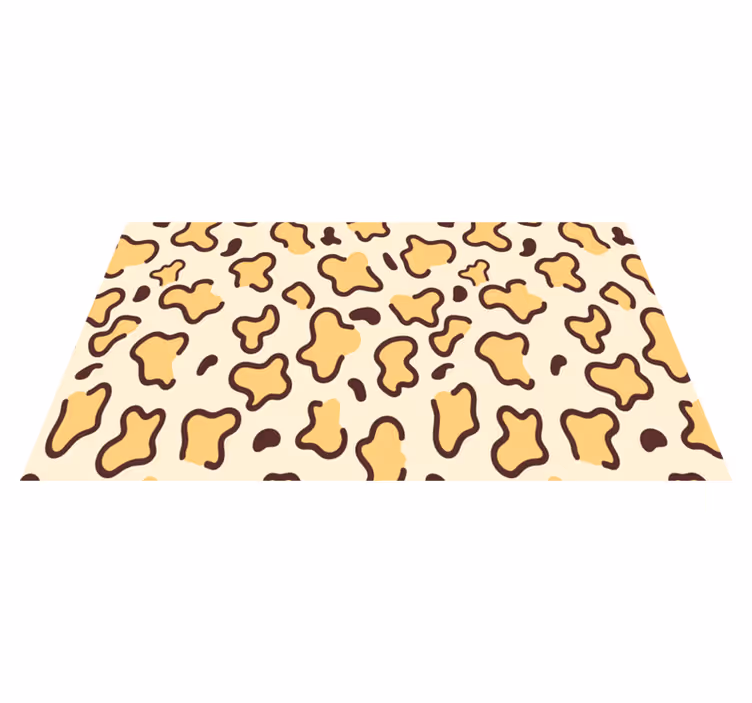 Girafspots dyreprint vinyltæppe - TenStickers