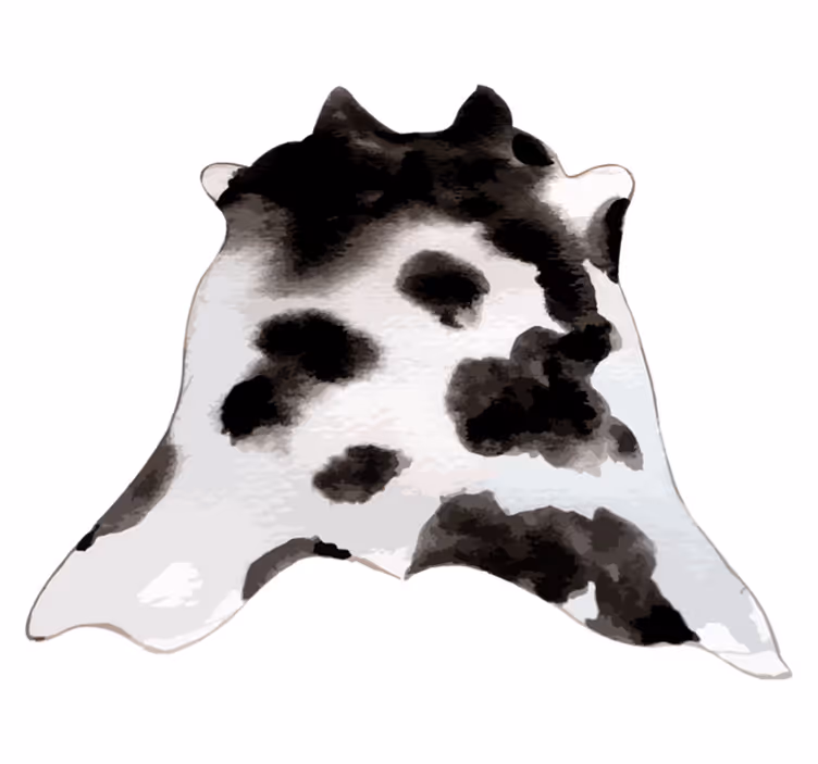 Vestlig ko dyr print vinyl tæppe - TenStickers