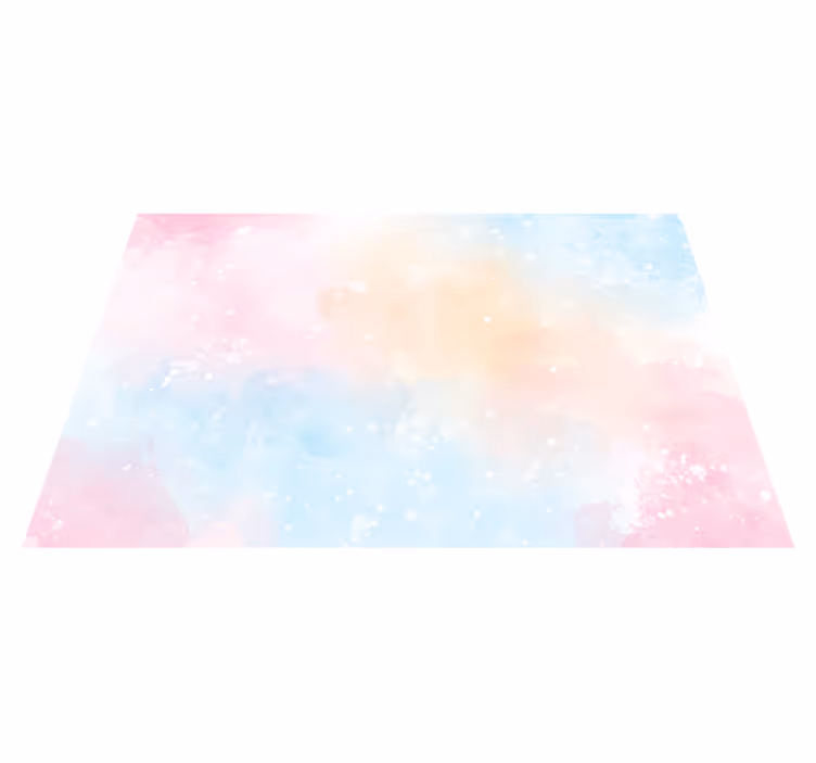 Abstrakt aquarelle teen vinyl tæppe - TenStickers