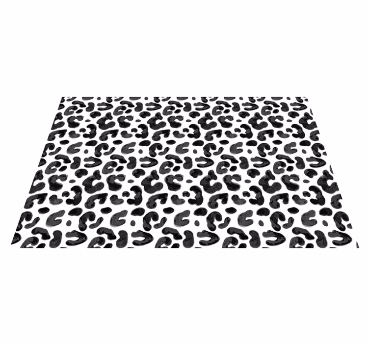 Leopardmønstret æstetik vinyltæppe med dyreprint - TenStickers