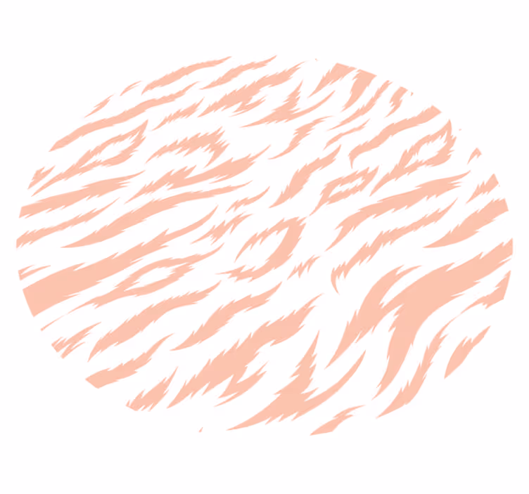 Tigerstribemotiv vinyltæppe med dyreprint - TenStickers