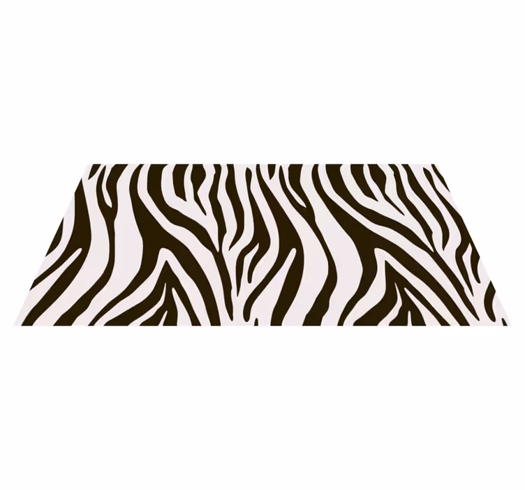Zebrastriber motiv vinyltæppe med dyreprint - TenStickers
