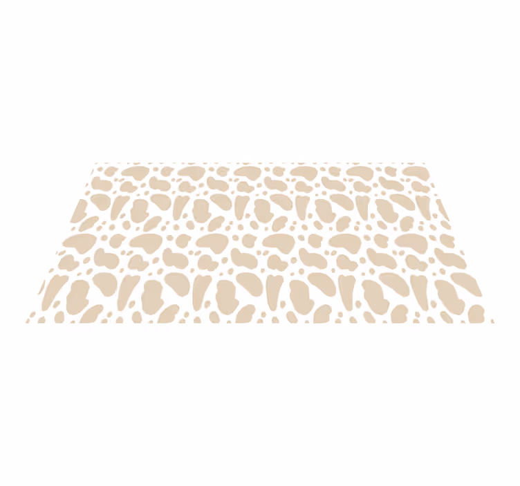 Beige girafpletter vinyltæppe med dyreprint - TenStickers