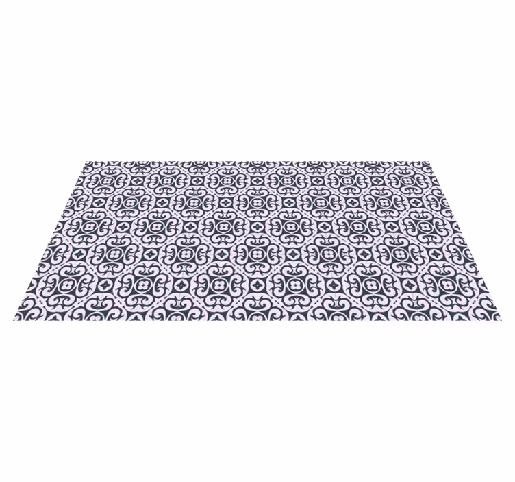 Mosaik vinyl tæppe elegant mosaik komposition - TenStickers