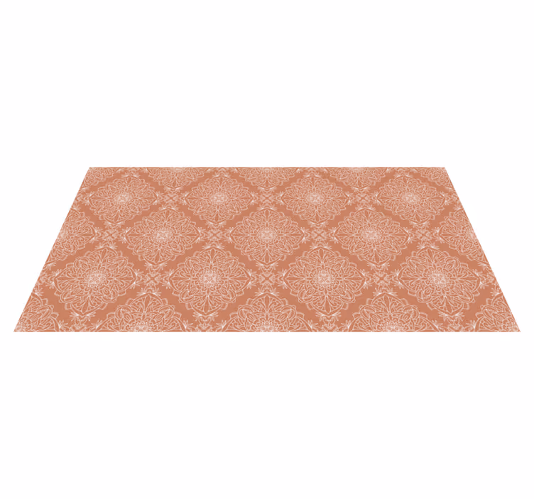 Terracotta flise effekt vinyl tæppe - TenStickers