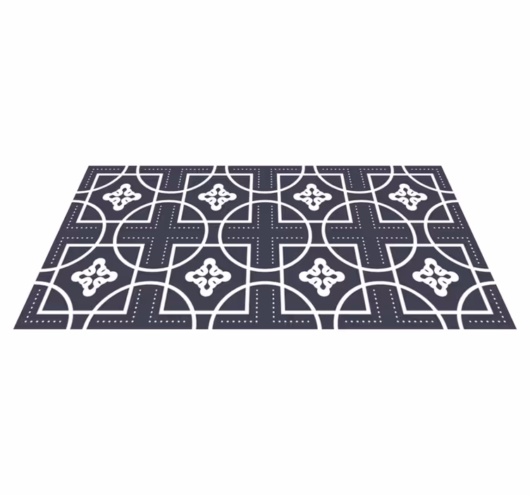 Formspil geometriske vinyl tæppe - TenStickers